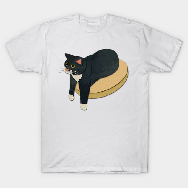 Paper Cut Cats Series! More Leggy T-Shirt by Catwheezie